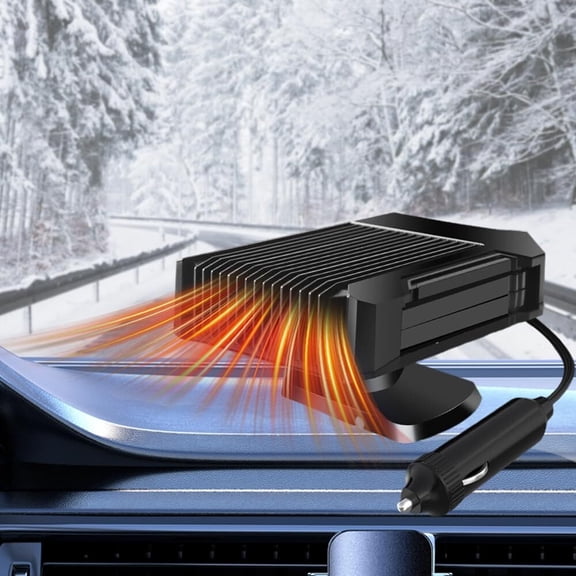 Car Heater And Defroster, 12V 150W, 2-in-1 Heating Cooling Fan With Cigarette Lighter Plug, Portable Vehicle Windscreen Defogger