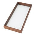thumbnail image 4 of Bandeja rectangular para servir té, de madera de nogal, de vidrio resistente, ideal para pasteles, pan, desayunos y aperitivos, tamaño pequeño., 4 of 14