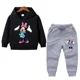 thumbnail image 3 of Conjunto de 2 piezas de ropa de Disney para niñas, primavera y otoño, con estampado de Minnie, sudaderas con capucha y pantalones deportivos para niñas pequeñas, 3 of 5