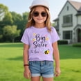 thumbnail image 2 of Hessimy Girls Shirts - Cotton Blend Short Sleeve Tops - Crewneck Cute Graphic Girls Tee Shirt Pack(Purple,7-8 Years), 2 of 4