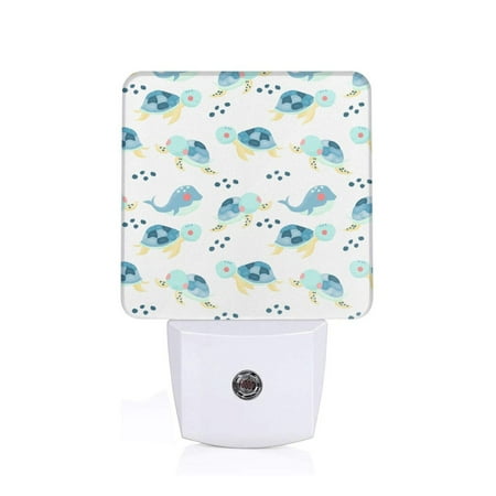 

Sigee Sea Turtle for Night Lights Plug into Wall Dusk to Dawn Sensor Warm White Led Night Light 0.5W for Kid Hallway