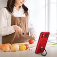 thumbnail image 2 of Allytechgroup Militargy Grade Shockproof Case for Apple iPhone 12, Magnetic Cover Compatible with Magsafe & Car Mount Ring Kickstand Bumper Case for Women Men, Red, 2 of 10