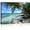coconut tree, variant on 12''''x16'''' Chairs Beside the Blue Sea Sky Pictures Prints on Canvas Wall Art, Seaview Modern Seascape Giclee Canvas Prints Artwork Landscape Beach Photo Paintings for Home Decor