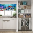 thumbnail image 5 of LALILO Kitchen Curtain Valance Cartoon Tropical Fish With Rod Pocket Window Curtain 52"x 18" Set of 2, 5 of 5