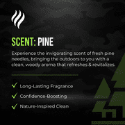 Colonel Tickle Whole Body Deodorant Cream for Men, Pine Scent, Odor Protection for Body & Sensitive Areas, 3.4 oz