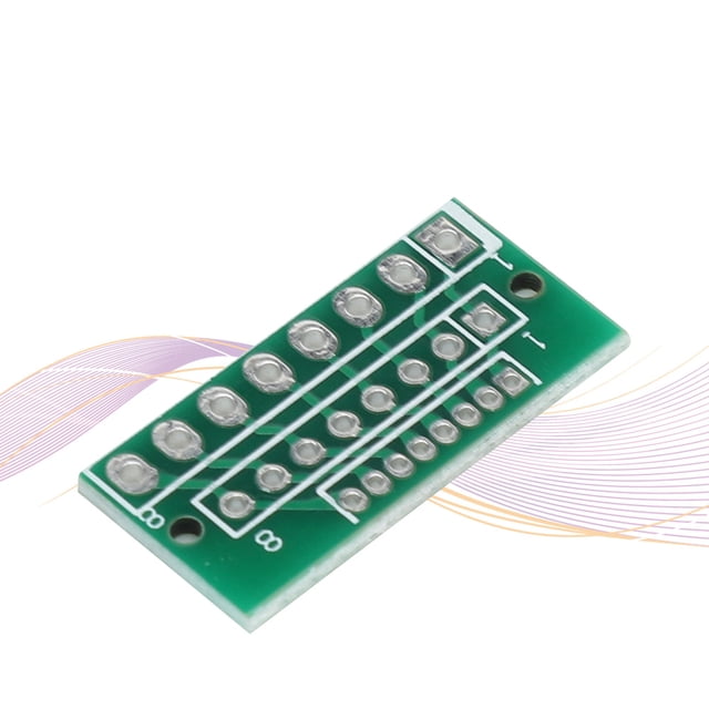10pcs 1.27MM 2.0MM 2.54MM 8 Pin 3 Row 24 Holes Adapter Board, Compact Size, Easy to Carry and Install, Material for Modules Adapter