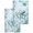 Turquoise Dark Green, variant on Coastal Turtle Kitchen Dish Towels for Drying Dishes Set of 3, Beach Nautical Seashells Seaweed Coral Waffle Weave Microfiber Hand Tea Bathroom Towels Quick Dry & Absorbent Towel 15.7x23.6
