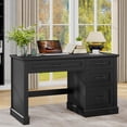 thumbnail image 7 of Vabches Farmhouse Wood 47" Executive Desk, Home Office Computer Desk with Charging Station and File Drawer, 7 of 7