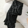 thumbnail image 7 of Cozy Comfort Black Fleece Blanket for Couch - Super Soft Cozy Twin Blankets for Women,Girls, 60x80 Inches, 7 of 7