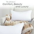 thumbnail image 5 of 24" x 24" Throw Pillow – White: 1 PCS Luxurious Premium Microbead Pillow With 85/15 Nylon/Spandex Fabric. Forever Fluffy, Outstanding Beauty & Support. Silky, Soft & Beyond Comfortable, 5 of 7