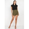 thumbnail image 2 of Button Tab High Rise Paperbag Shorts, 2 of 25