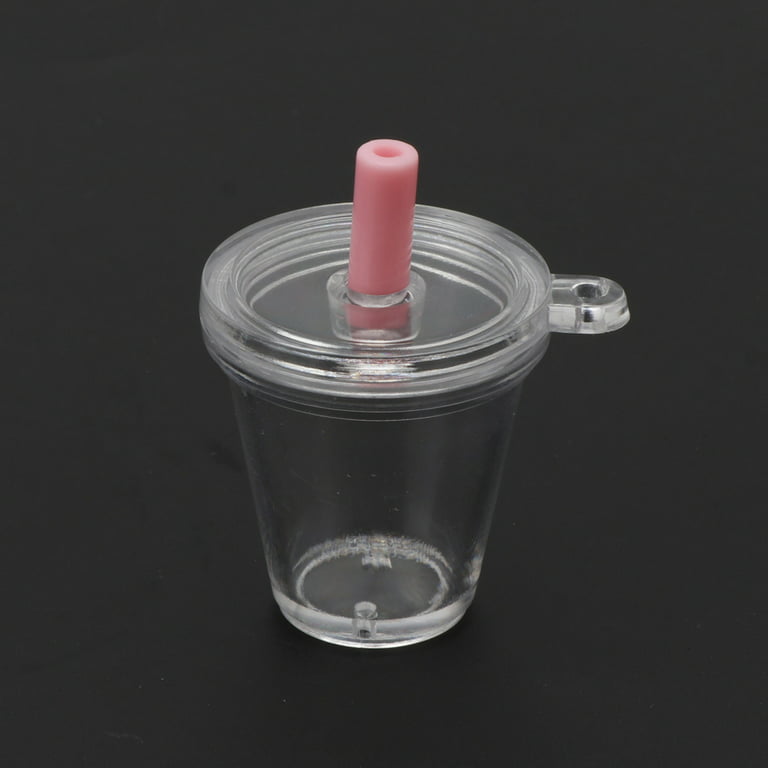  KOOBOOK 20 tazas de frappuccino para café frío, casa de  muñecas, simulación en miniatura, vasos de plástico para tartas y helados  (con tapa de cúpula) : Juguetes y Juegos