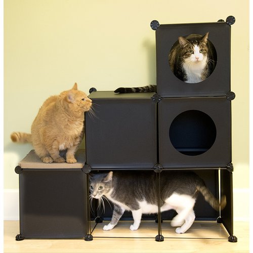 Downtown Pet Supply Llc 36 Tower Tree Hideout House Custom Cat Condo Walmart Com Walmart Com