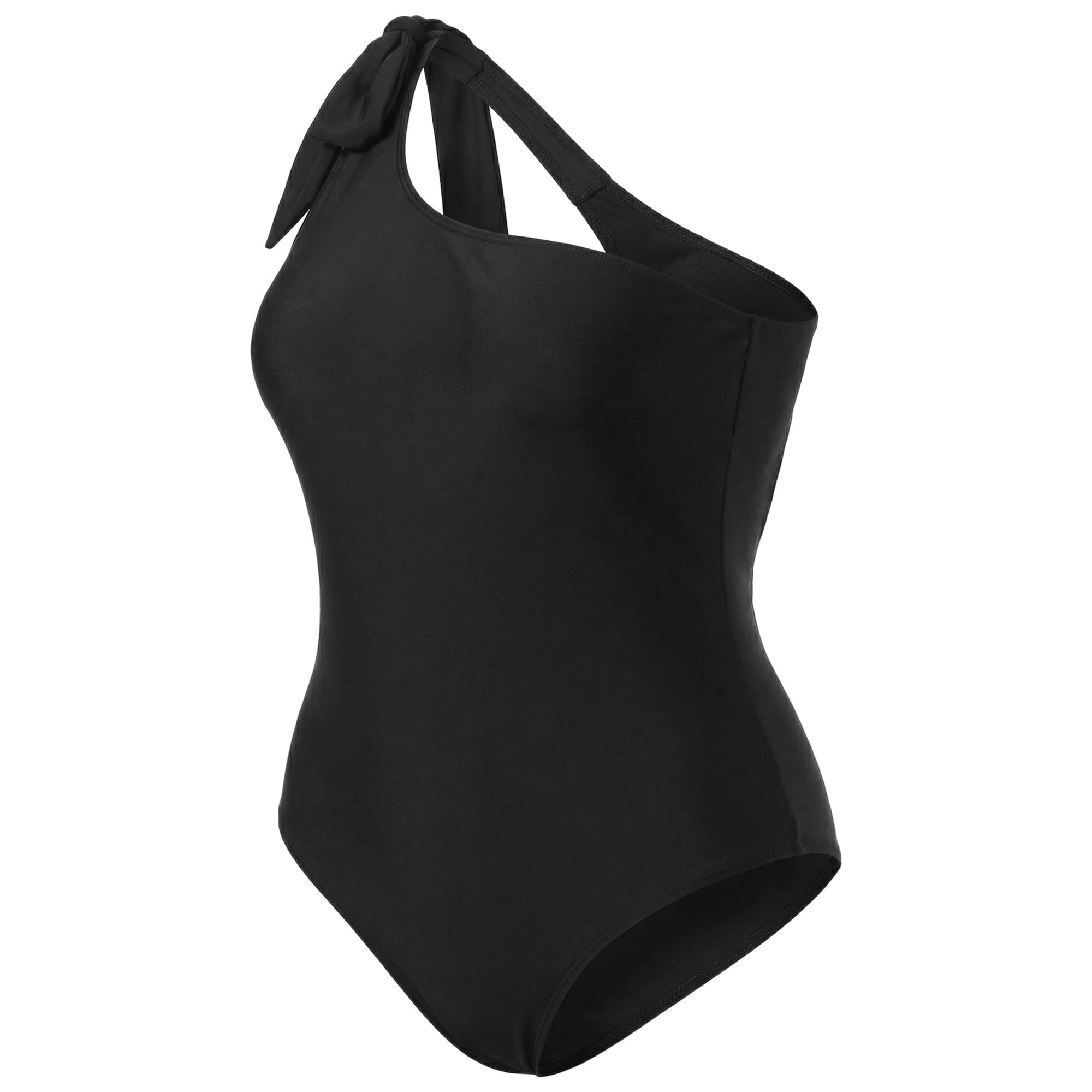 DARING DIVA Women's Plus Knot Bathing Suit Tummy Control Swimwear 1X Black