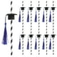 thumbnail image 1 of FELTECHELECTR 12 pajitas para bebidas con forma de gorro de graduación y gorro de graduación., 1 of 6