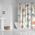 thumbnail image 2 of Waterproof Beautiful Colorful Floral Shower Curtain 72x72 Inch Boho Style Polyester Unique Shower Curtain for Bathroom Hotel Home Decor with 12 Plastic Hooks, 2 of 5