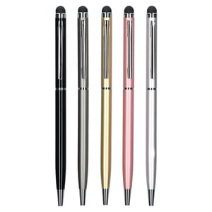 onn. 2-in-1 Stylus with Built-in Ballpoint Pen, 5 Pack