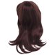 thumbnail image 1 of Women Hair Wigs Natural Wave Dark Brown Side Parting with Bangs, 1 of 5