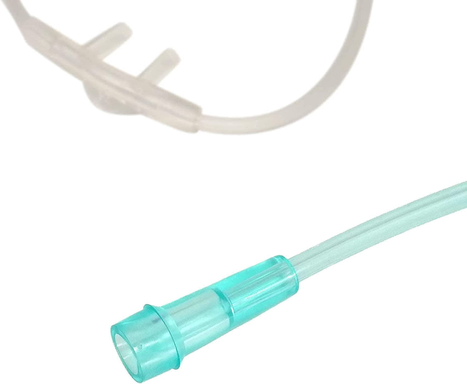 Medical Sales Supply Stay Soft Adult Nasal Cannula with 7ft, Kink Resistant, Lightweight Tubing (50 Pack)