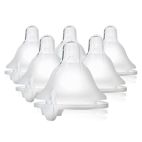 Evenflo Feeding Balance+ Wide Nipples, Fast Flow, 6Pk