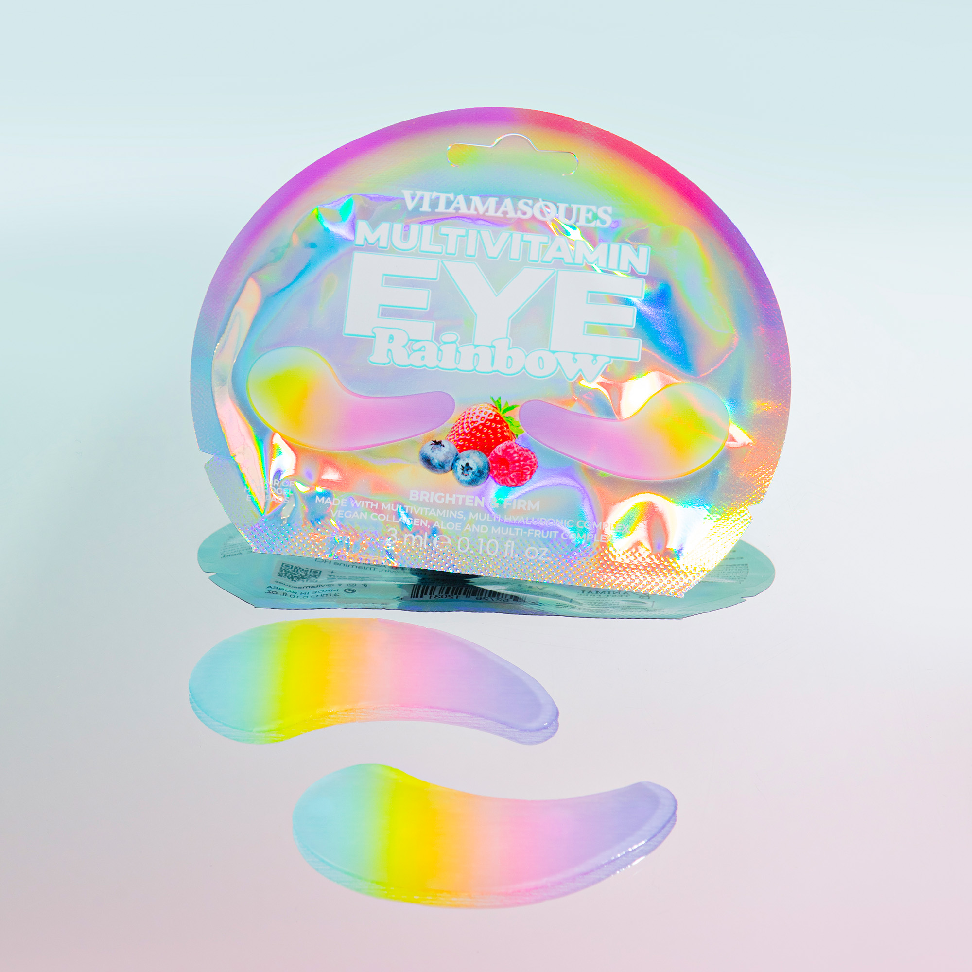 Vitamasques Multivitamin Rainbow Hydrogel Eye Pads, One Count