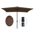 thumbnail image 5 of Unbranded Ainfox 10-foot patio umbrella outdoor umbrella (without base) Chocolate, 5 of 5