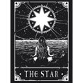 thumbnail image 3 of Deadly Tarot - Camiseta ilustración gótica The Star para chica mujer (Negro), 3 of 3