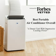 مكيف هواء محمول Whynter NEX Inverter بخرطوم مزدوج للتبريد مع شبكة Wi-Fi ذكية ومزيل للرطوبة ومروحة، كفاءة ARC-1230WN بمساحة 600 قدم مربع