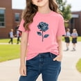 thumbnail image 6 of Piuwrlz Girl Graphic Shirts Tops Girls Short T-Shirts Sleeve Pullover Pink Size 3 Years, 6 of 10
