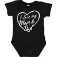 thumbnail image 3 of Inktastic I Love My Mom and Dad in White Chalk Heart Boys or Girls Baby Bodysuit, 3 of 5