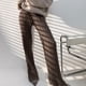 thumbnail image 4 of Pantalones de cintura alta de diseño Simple para mujer, pantalones de pierna ancha de Color sólido para fiesta de senderismo de invierno para Prendas para la parte inferior del cuerpo Café Jumpingount AP015849-05, 4 of 6