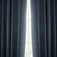thumbnail image 2 of Half Price Drapes Sergeant Blue Faux Linen Room Darkening Curtains for Bedroom (1 Panel), 50W X 108L, 2 of 10