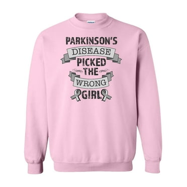 Inktastic Parkinsons Disease Picked the Wrong Girl Adult Sweatshirt