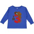 thumbnail image 3 of Inktastic Cowboy 3rd Birthday I'm Three Girls Long Sleeve Toddler T-Shirt, 3 of 5