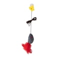 thumbnail image 1 of Juguetes para gatos para colgar en la puerta, accesorios de juego interactivos, ratones de peluche, suaves gris, 1 of 8