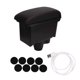 thumbnail image 2 of Reposabrazos de consola central con 3 puertos USB y almacenamiento de doble capa de cuero artificial para Duster 2019-2022, 2 of 14