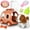 Brown, variant on Dog Toys for Kids Girls, Barking Walking Dog Toy Puppy Pet Care Playset with Carrier and Accessories