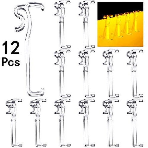 12 Clips De Cenefa Para Persianas, Clips De Cenefa Ocultos De 2.5 Pulgadas De Repuesto Para Cenefa Horizontal De Ventana