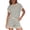Black, variant on Letdown 2 Piece Sets for Women Summer Crew Neck Lounge Stripe Shorts Sets Cap Sleeve Lounge Spring Beach Airport Travel Vacation Outfits Matching Sweatsuit