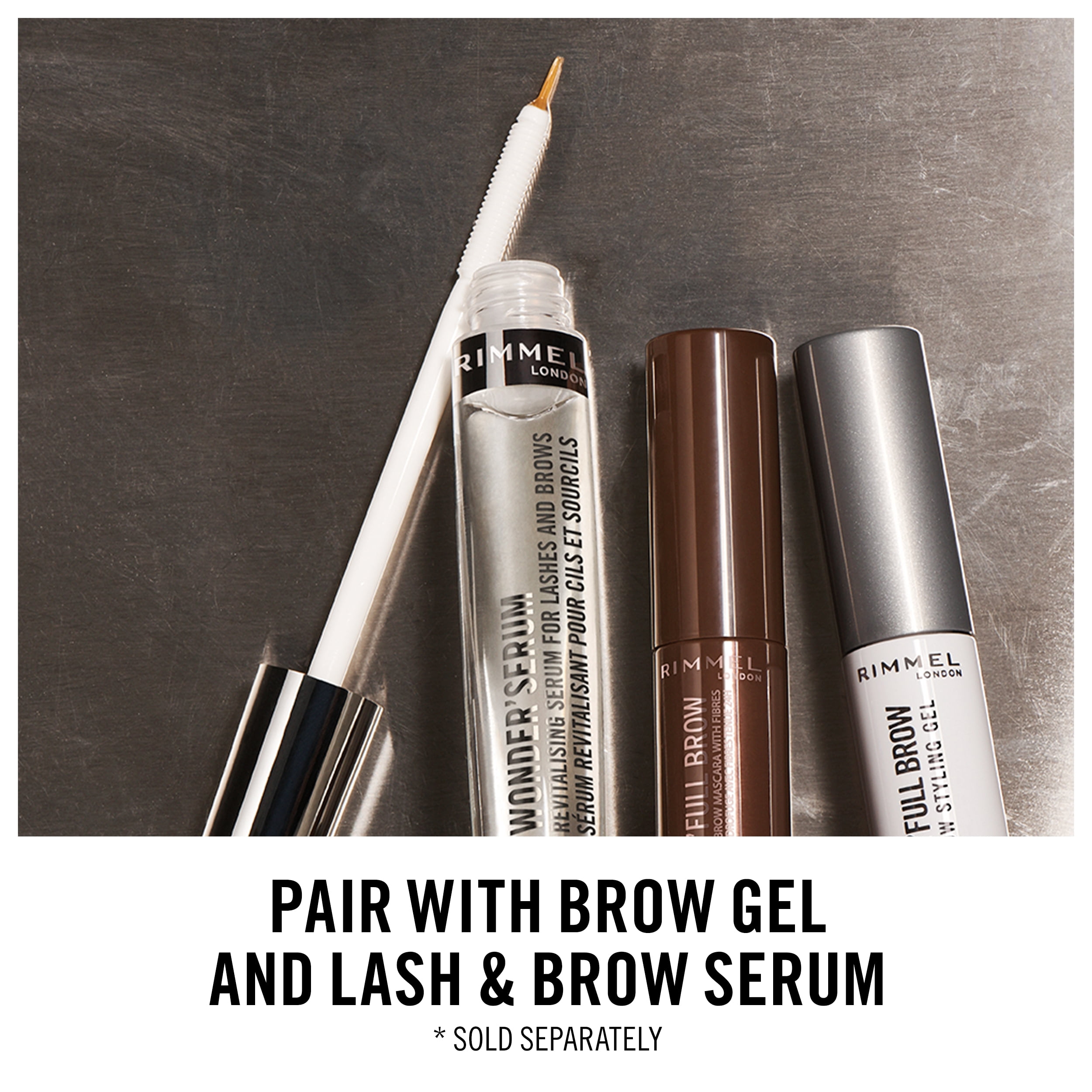 Rimmel London Wonder'Full Brow Mascara, Blond, 0.17 oz