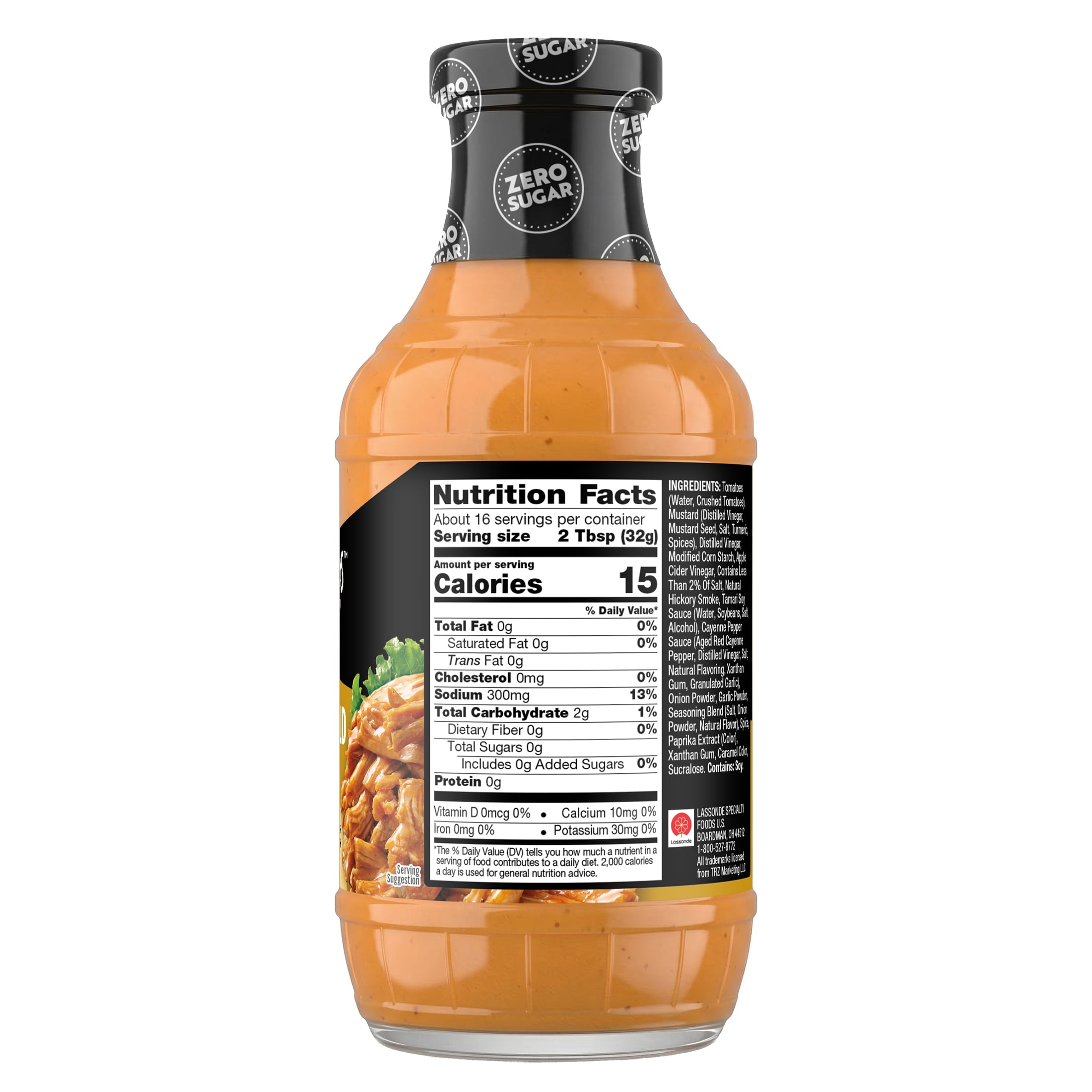G Hughes Zero Sugar Carolina Gold BBQ Sauce, 18 oz