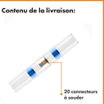 thumbnail image 5 of 20 x Conectores de soldadura impermeables para cable delimitador de robot cortacésped - Conectores de cable para cable de robot cortacésped - Compatible con Gardena, Husqvarna, Worx, Bosch, etc., 5 of 5