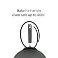 thumbnail image 3 of Starfrit La Forge Classic Flat Tava 12-inch Pan - Forged Aluminum - Non-stick surface - Riveted Handle - Great for pancakes, nann, chapatis, 3 of 5