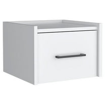 Depot E-Shop Yorktown 1-Drawer Floating Nightstand, White