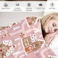 thumbnail image 4 of Gingerbread Houses Soft Throw Blanket Christmas Winter Village Lightweight Flannel Plush Fuzzy Blankets Gift for Women Kids Boys Teens 50X60 in, 4 of 6