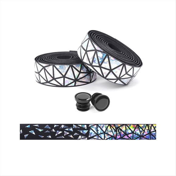Cinta para Manillar de Bicicleta Agarre de Bicicleta con Estas Cintas para Manillar de Bicicleta para un Paseo Increíble y Cómodo, Juego de 2, Plateado