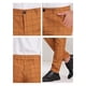 thumbnail image 4 of Pantalones rectos de corte recto con estampado de cuadros y bolsillos para hombre, pantalones casuales con botones, 4 of 6