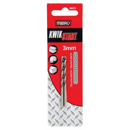 UPC: 0066366283716 | MIBRO 3.00mm Dia. x 2-3/4 in. L High Speed Steel Metric Drill Bit Round Shank 2 pc.