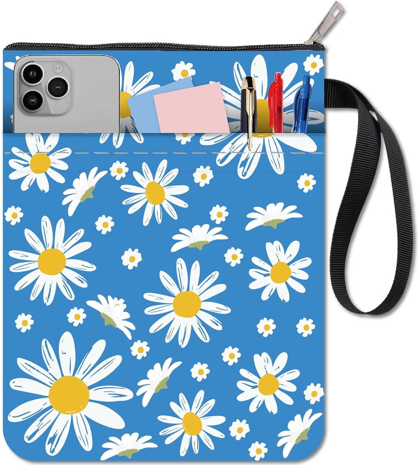 LParkin Buchhülle Mit Blumenmuster – Gepolstert, Wasserabweisend & Mit Reißverschluss (29x23 Cm)
