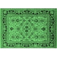 thumbnail image 1 of Ahgly Company Indoor Rectangle Oriental Emerald Green Industrial Area Rugs, 8' x 10', 1 of 4